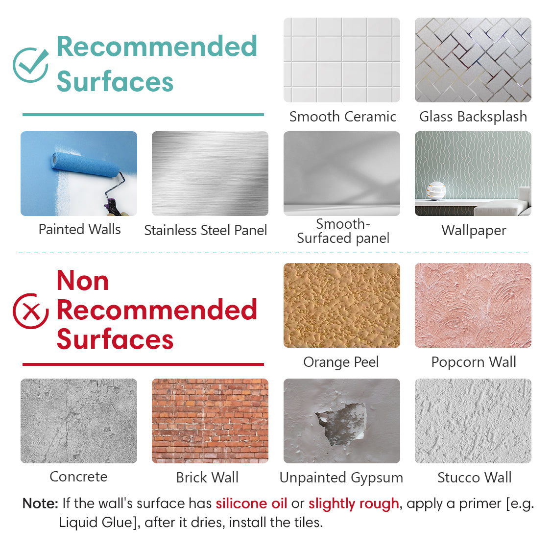 Selbstklebende Wandfliesen in Weiß – Lineares Design für Küchenrückwände