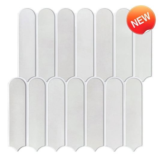 3D Selbstklebende Wandfliesen – Fischschuppenoptik Nebelgrau