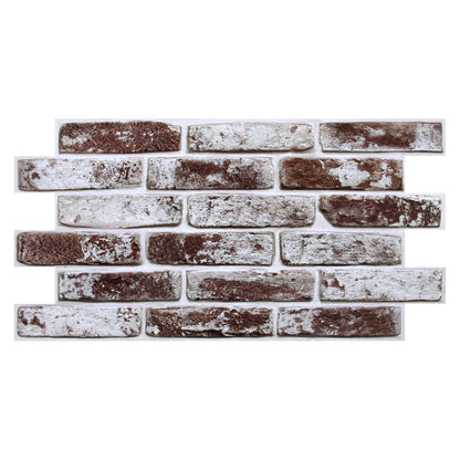 3D Wandpaneele Großformat – Kaffeebraune Ziegeloptik Selbstklebend