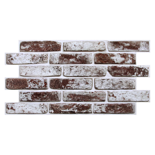 3D Wandpaneele Großformat – Kaffeebraune Ziegeloptik Selbstklebend