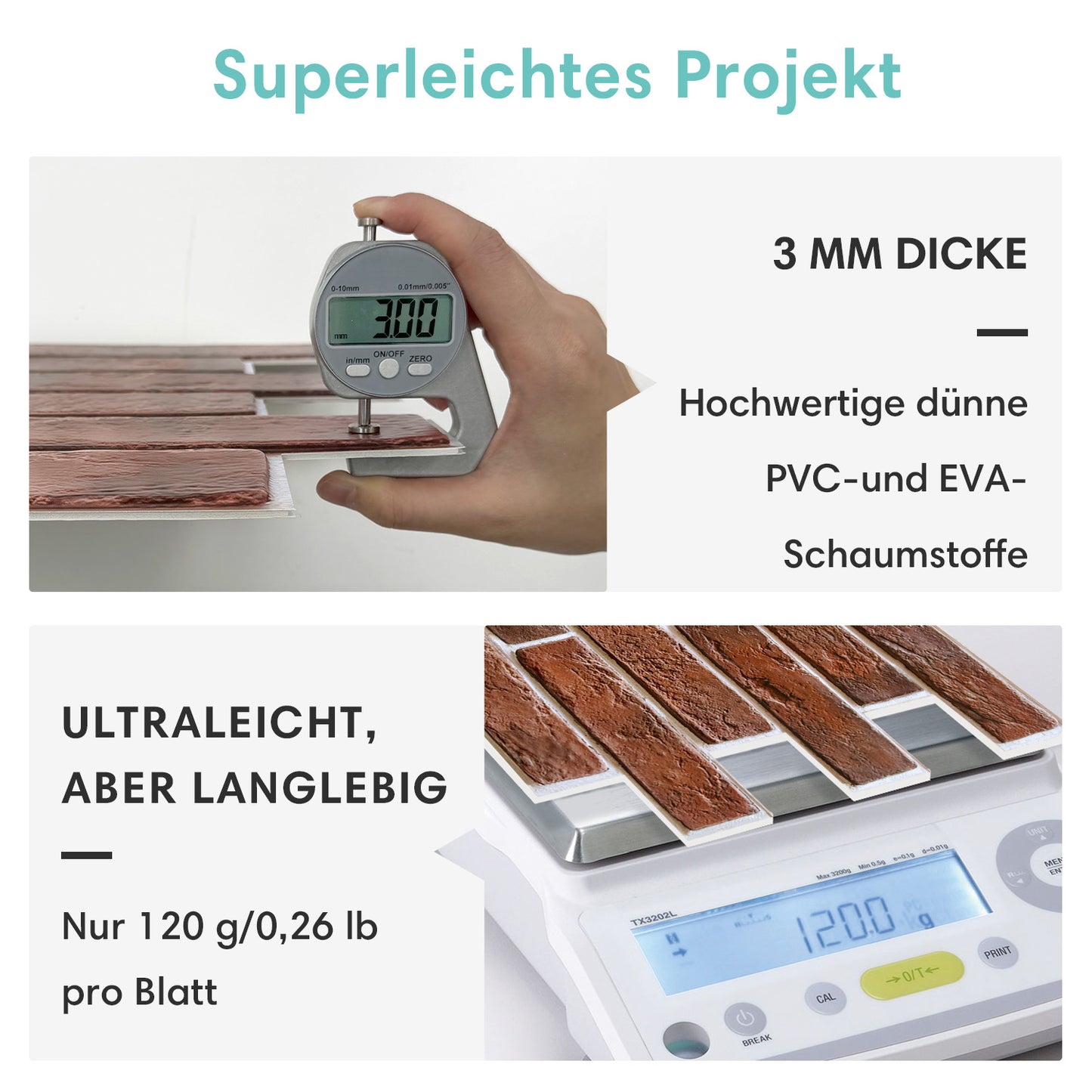 3D Wandpaneele Großformat – Rote Ziegeloptik Selbstklebend