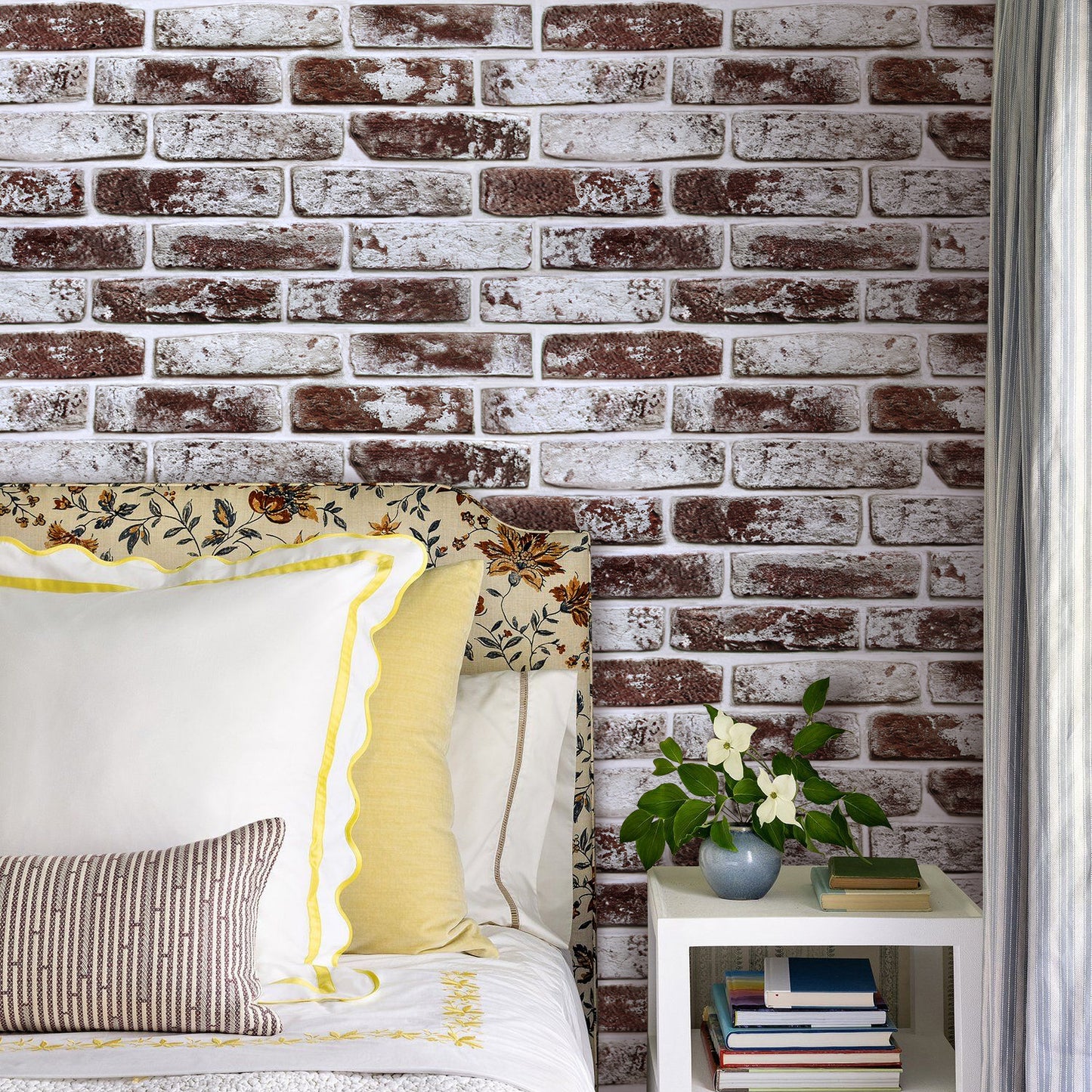 3D Wandpaneele Großformat – Kaffeebraune Ziegeloptik Selbstklebend