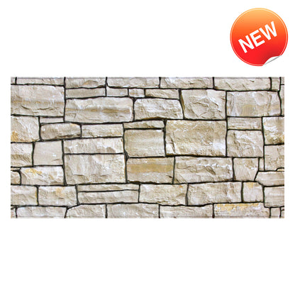 3D Wandpaneele Steinoptik Stacked Stone Selbstklebend Großformat