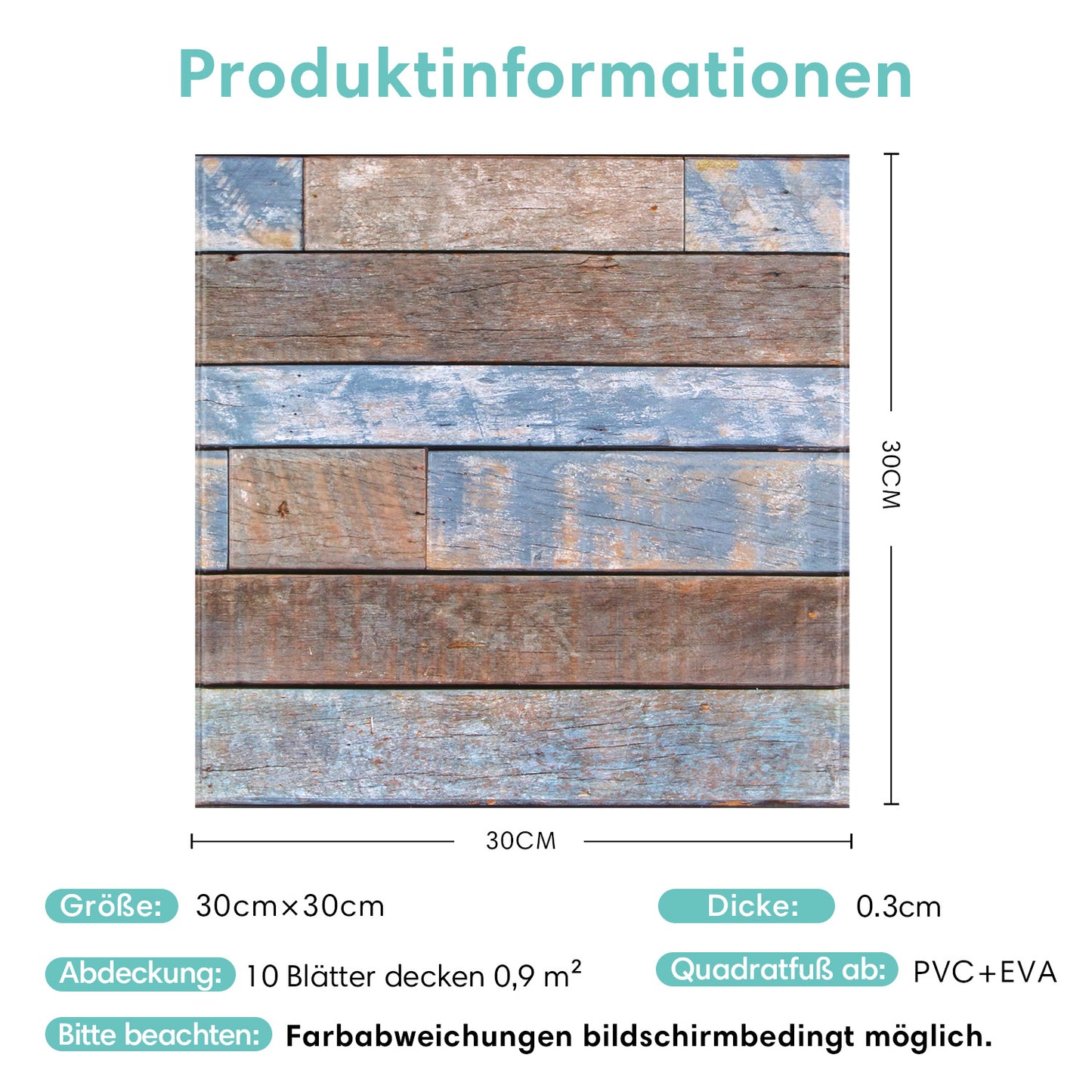 3D Wandpaneele selbstklebend Altholzoptik Rustikal