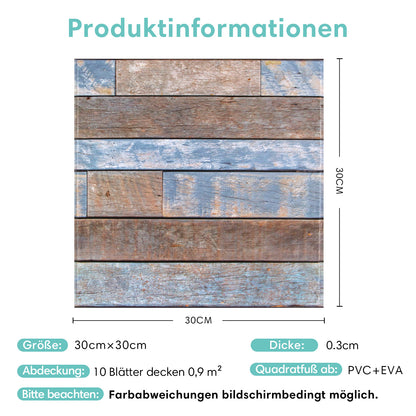 3D Wandpaneele selbstklebend Altholzoptik Rustikal