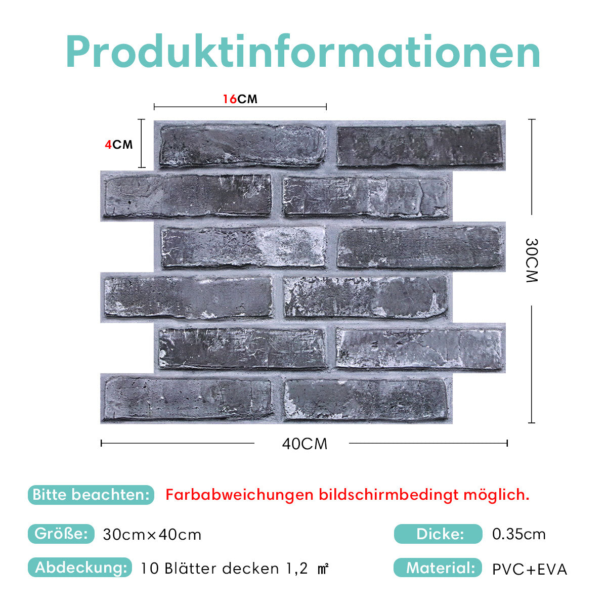 3D Wandpaneele selbstklebend Antikgrau Steinoptik