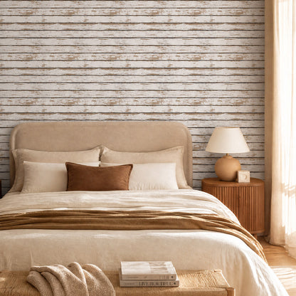 3D Wandpaneele selbstklebend Holzoptik Shabby Chic