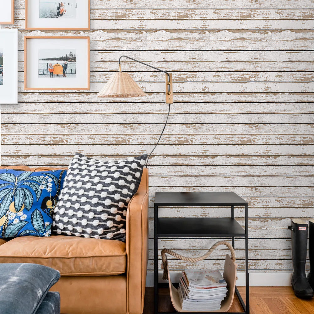 3D Wandpaneele selbstklebend Holzoptik Shabby Chic