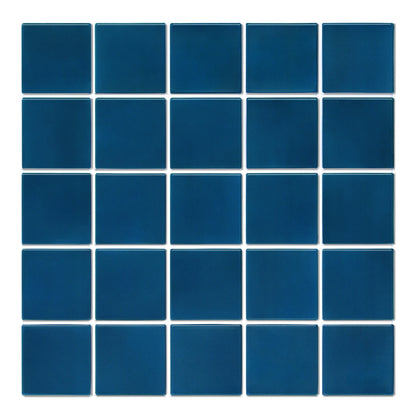 3D Wandpaneele selbstklebend Quadratisch Dunkelblau