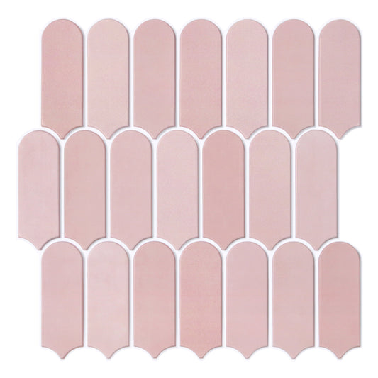 3D Wandpaneele selbstklebend Rosa mit Bogen