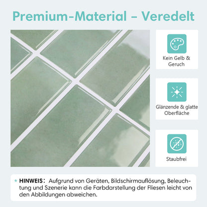 Seegrün Linear Selbstklebende Wandfliesen