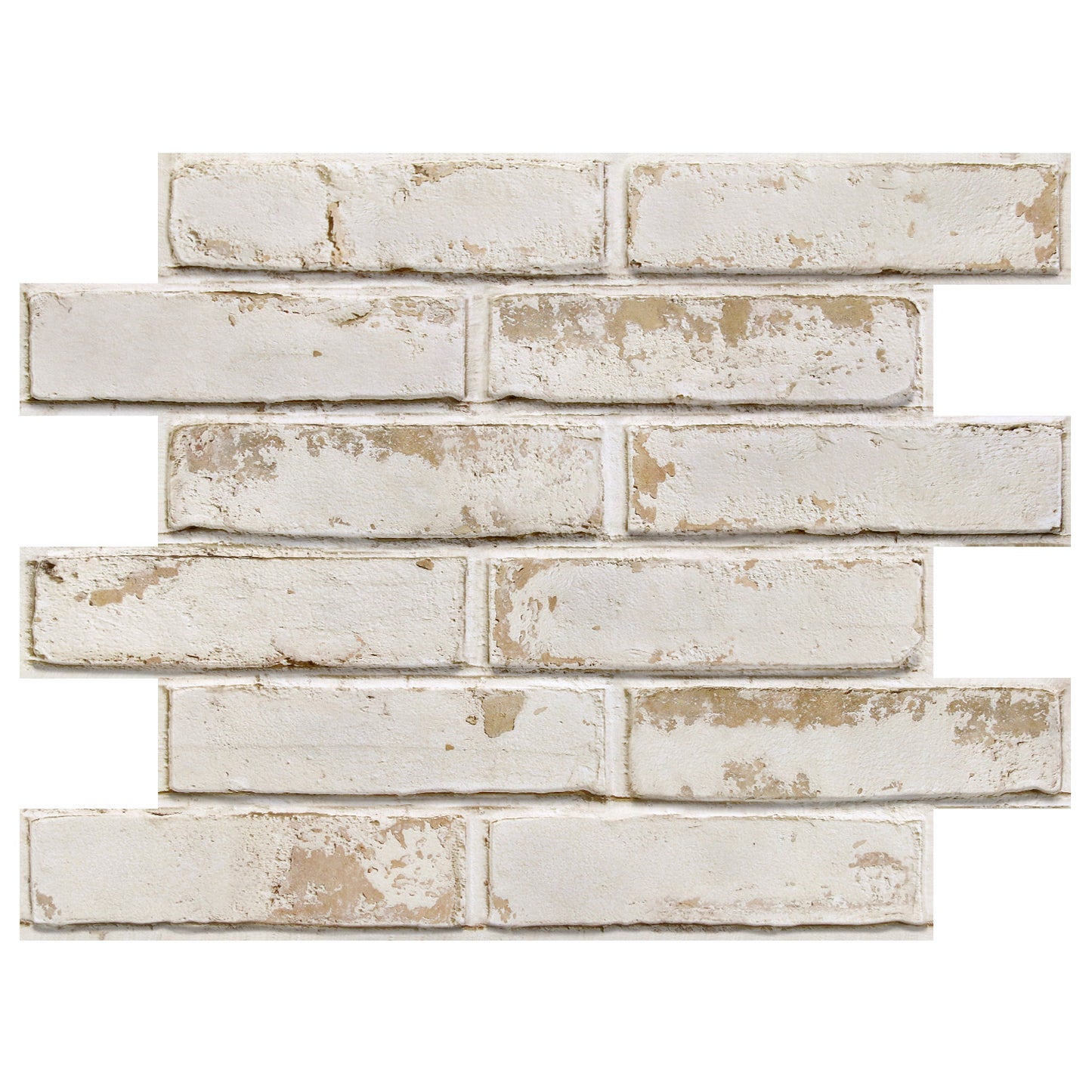 Selbstklebende 3D Wandpaneele – Beige Ziegeloptik