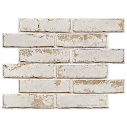 Selbstklebende 3D Wandpaneele – Beige Ziegeloptik