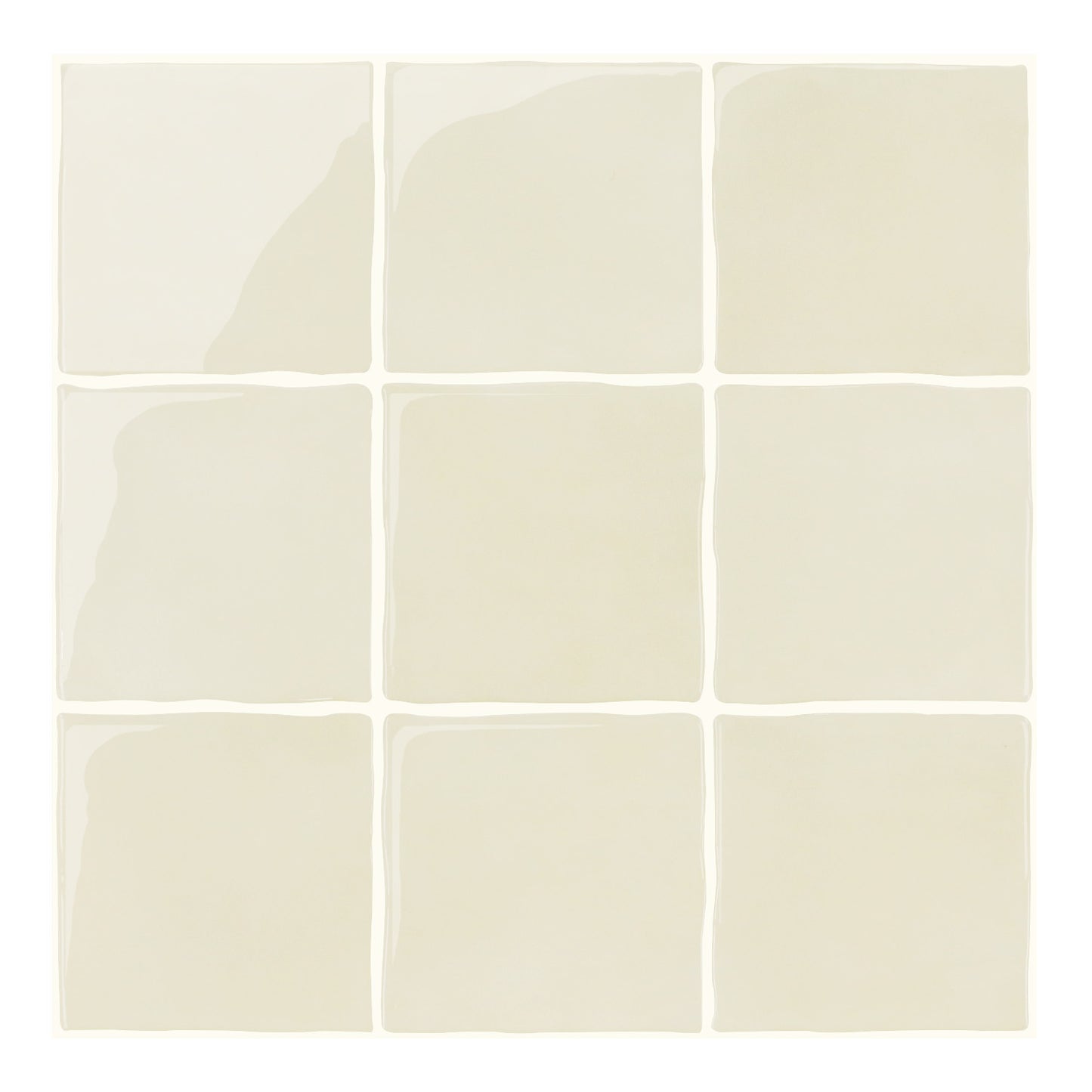 Selbstklebende Wandfliesen Beige Quadratisch-Extra Dick