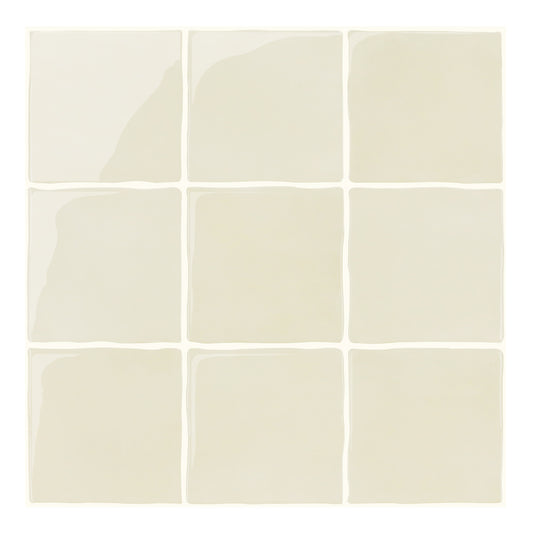 Selbstklebende Wandfliesen Beige Quadratisch-Extra Dick