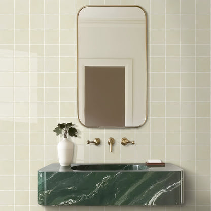 Selbstklebende Wandfliesen Beige Quadratisch-Extra Dick