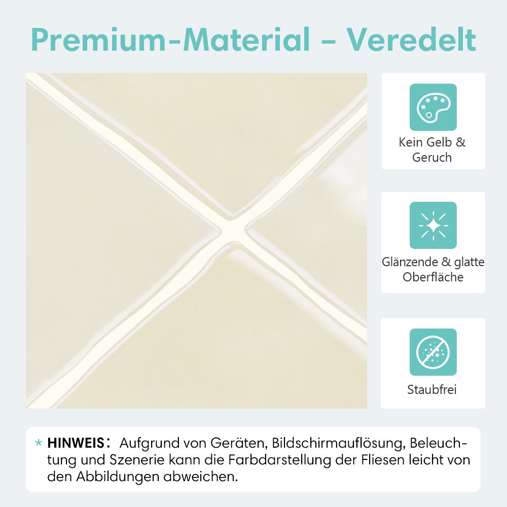 Selbstklebende Wandfliesen Beige Quadratisch-Extra Dick