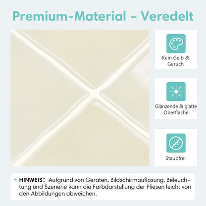 Selbstklebende Wandfliesen Beige Quadratisch-Extra Dick