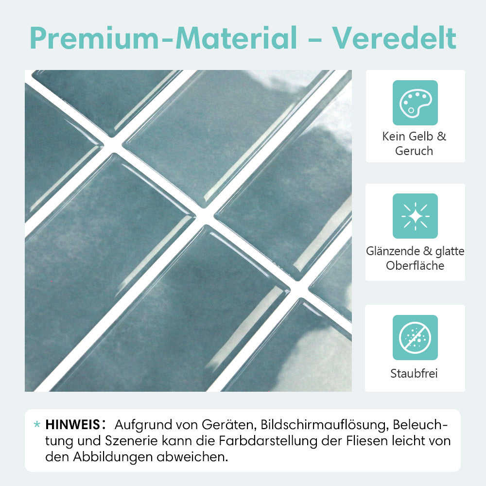Selbstklebende Wandfliesen in Ocean Mist mit Linear