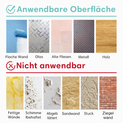 Selbstklebende Wandfliesen Beige Quadratisch-Extra Dick