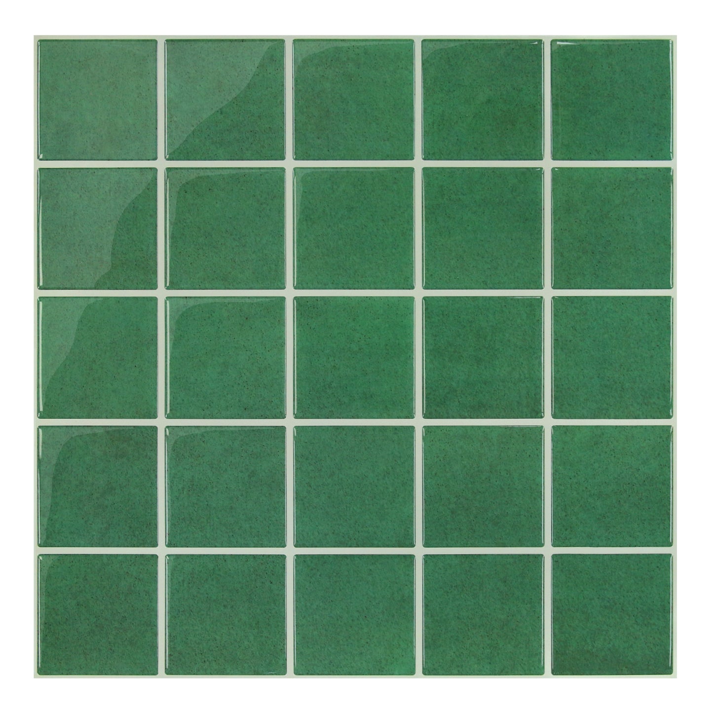 Wandfliesen Selbstklebend Quadratisch Grün – Extra Dickes Design