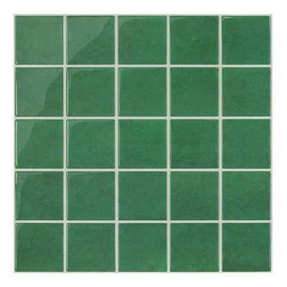 Wandfliesen Selbstklebend Quadratisch Grün – Extra Dickes Design